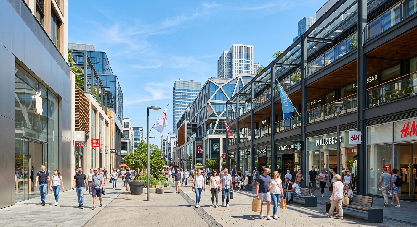 Modernes Viernheim mit Rhein-Neckar-Zentrum