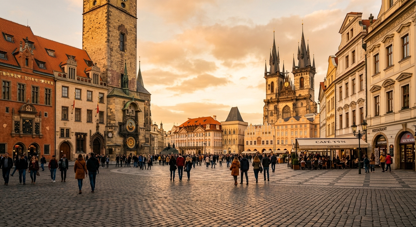 Historischer Marktplatz Weinheim mit Wachenburg im Hintergrund