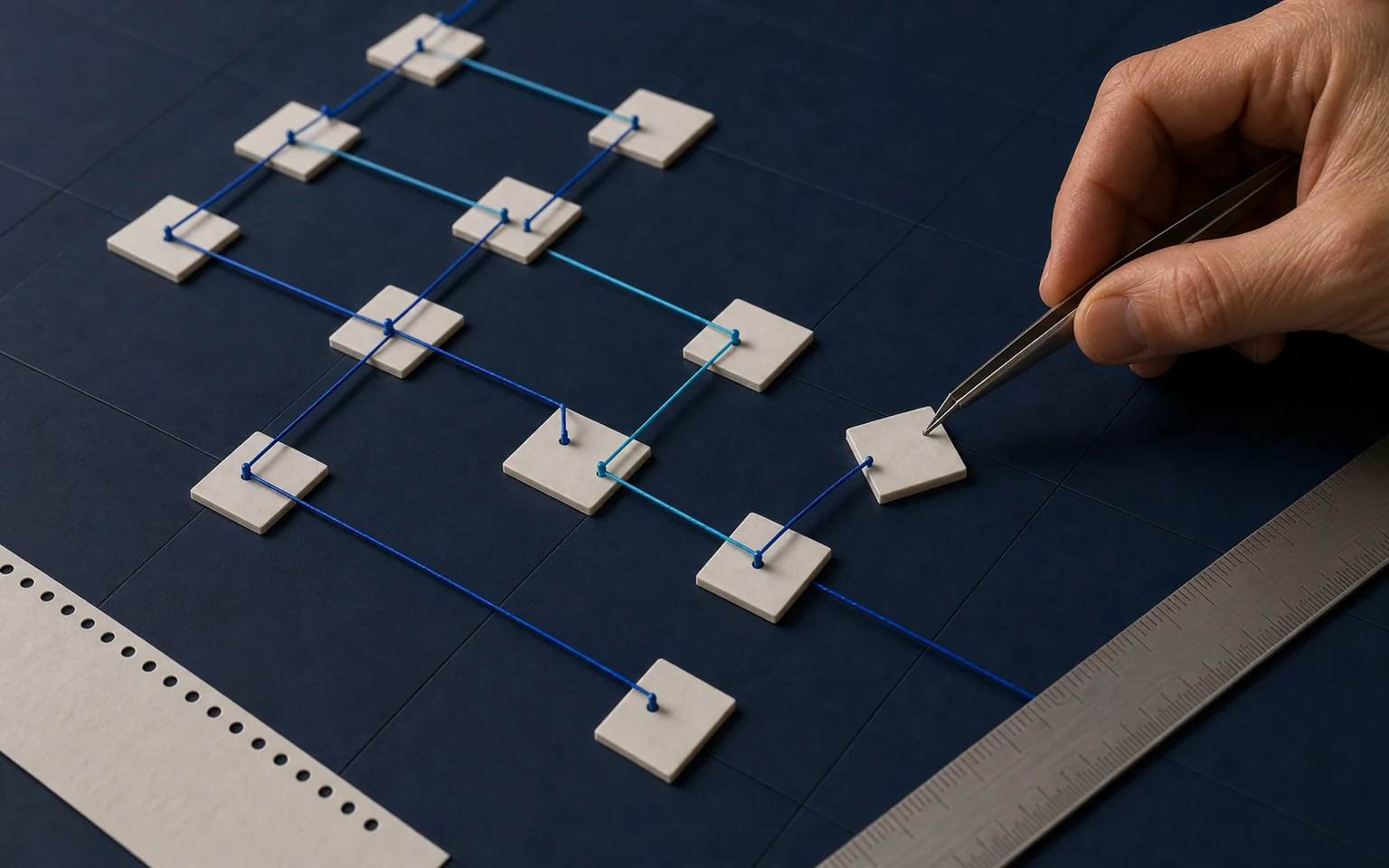 Technischer Ablauf aus Request, Rendering und Indexierung als physisches Modell